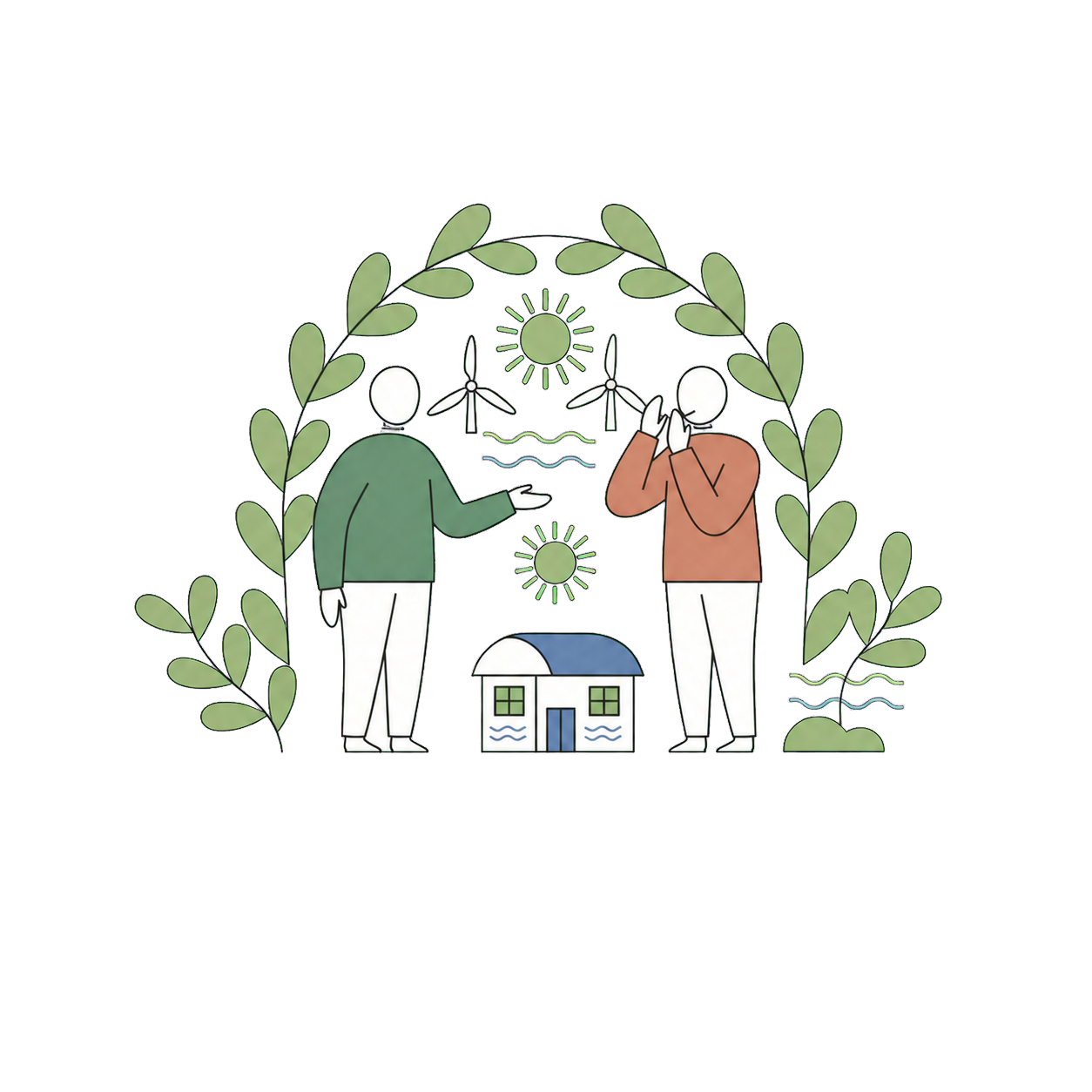 Ilustração de um projeto Ecoa sob medida